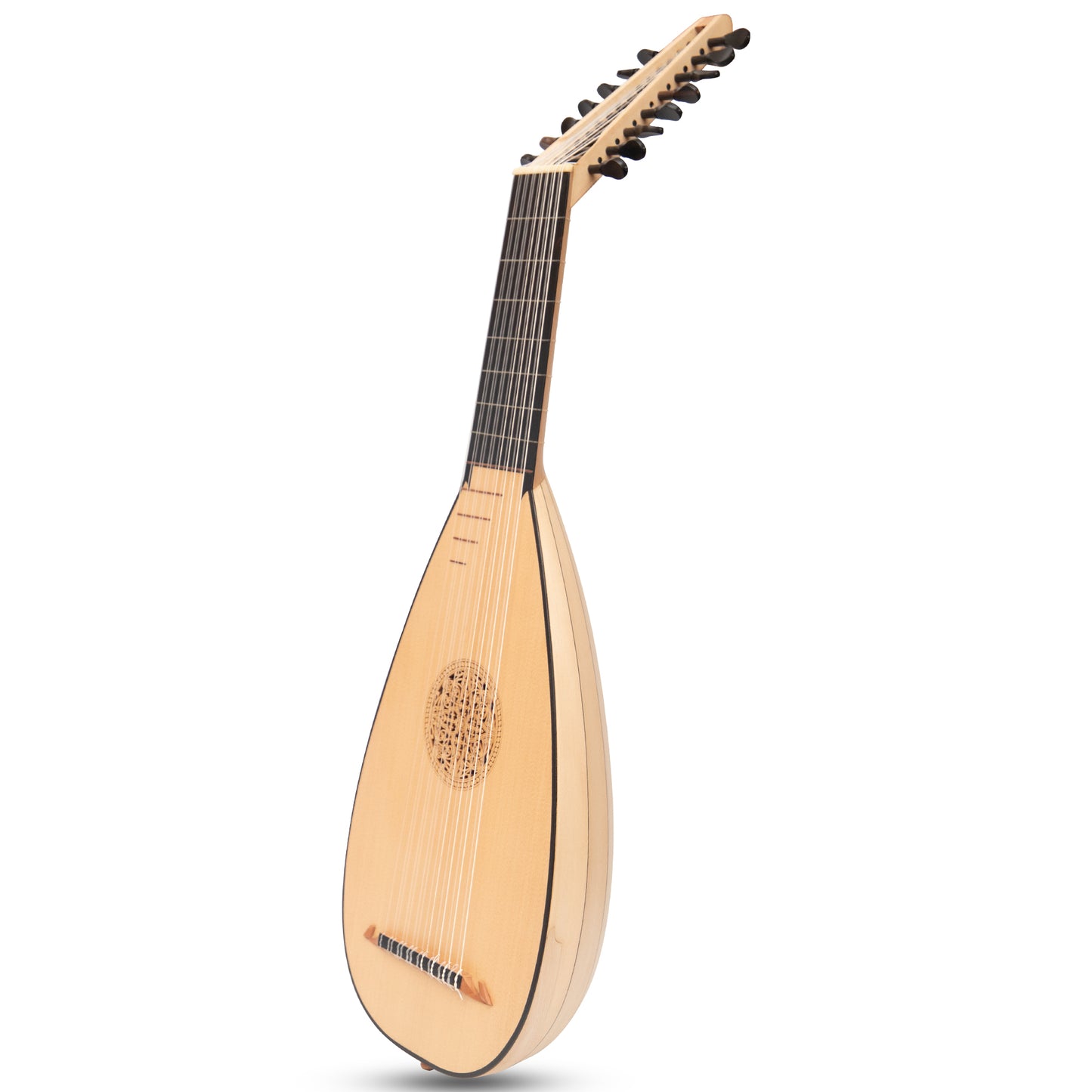 Heartland Travel Lute, 8 Course Lacewood By Muzikkon Left Handed