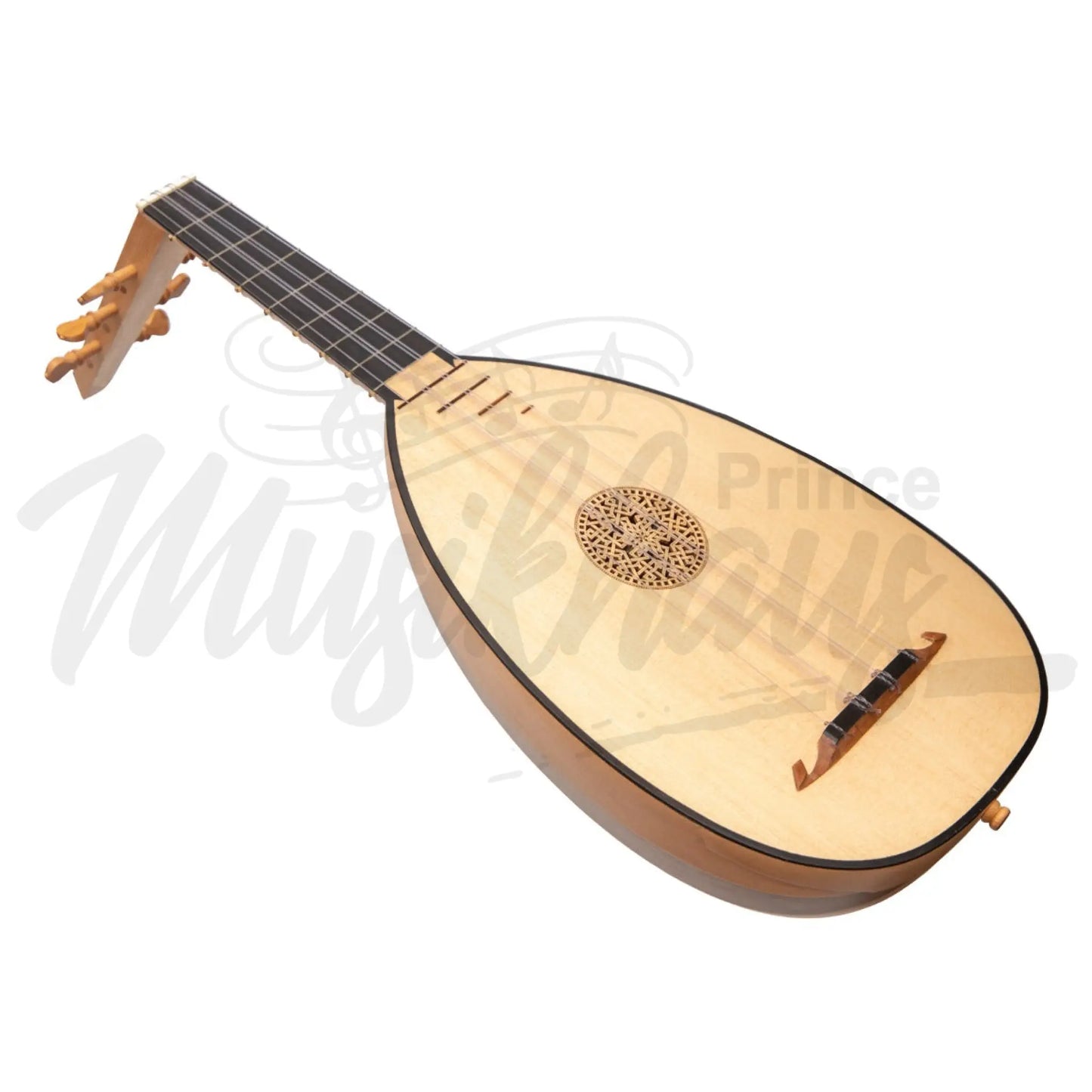 Lute Ukulele 6 Strings Tenor Variegated Lacewood Walnut