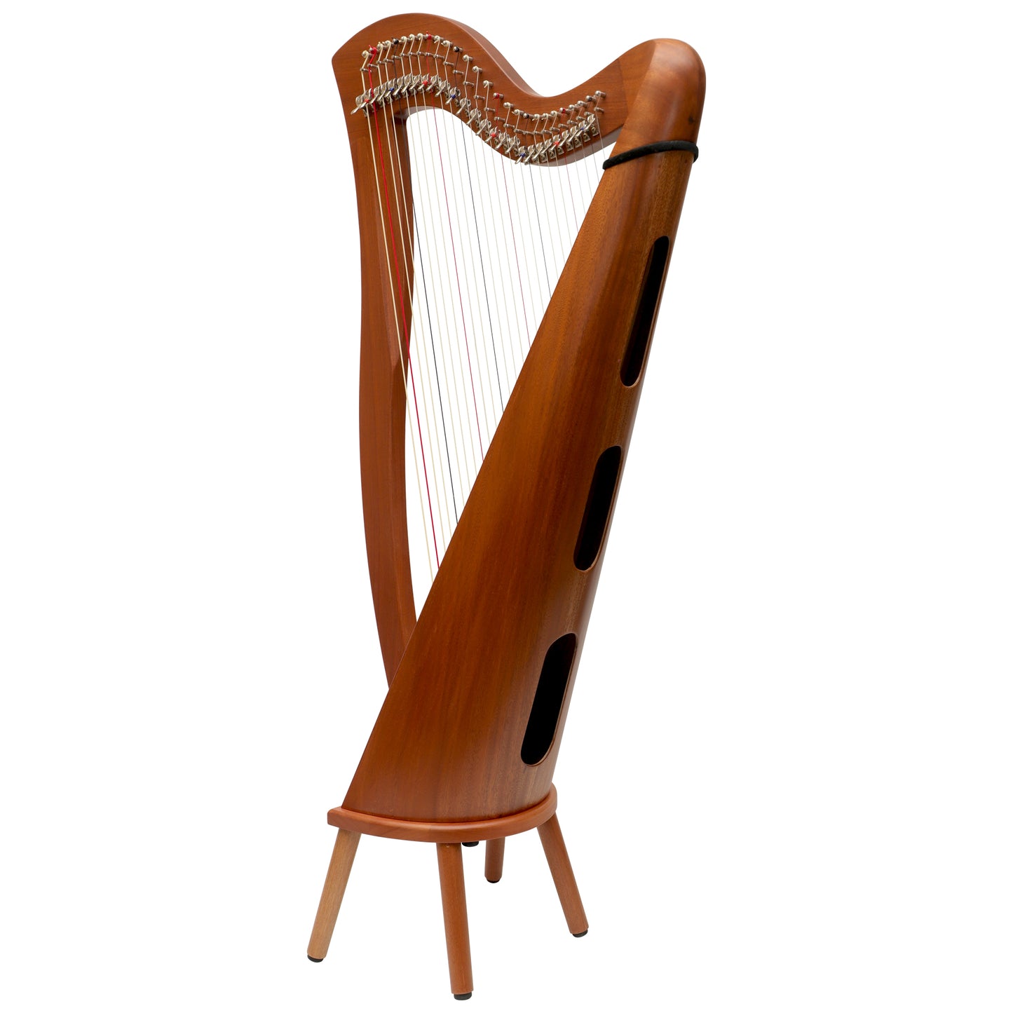 MUZIKKON MCHUGH HARP 27 STRINGS MAHOGANY ROUND BACK