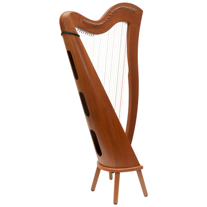 MUZIKKON MCHUGH HARP 27 STRINGS MAHOGANY ROUND BACK