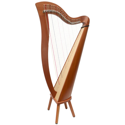 MUZIKKON MCHUGH HARP 27 STRINGS MAHOGANY ROUND BACK