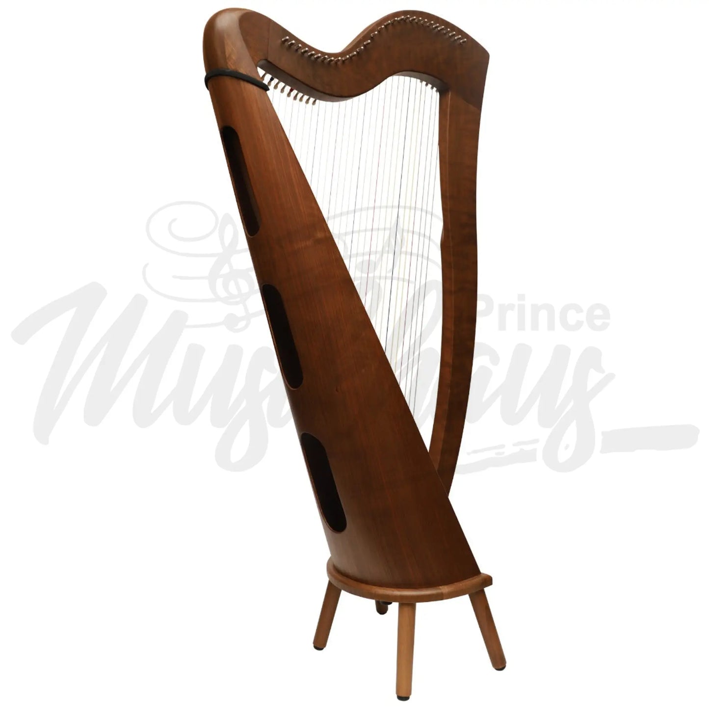 Mchugh Harp 29 String Round Back Walnut