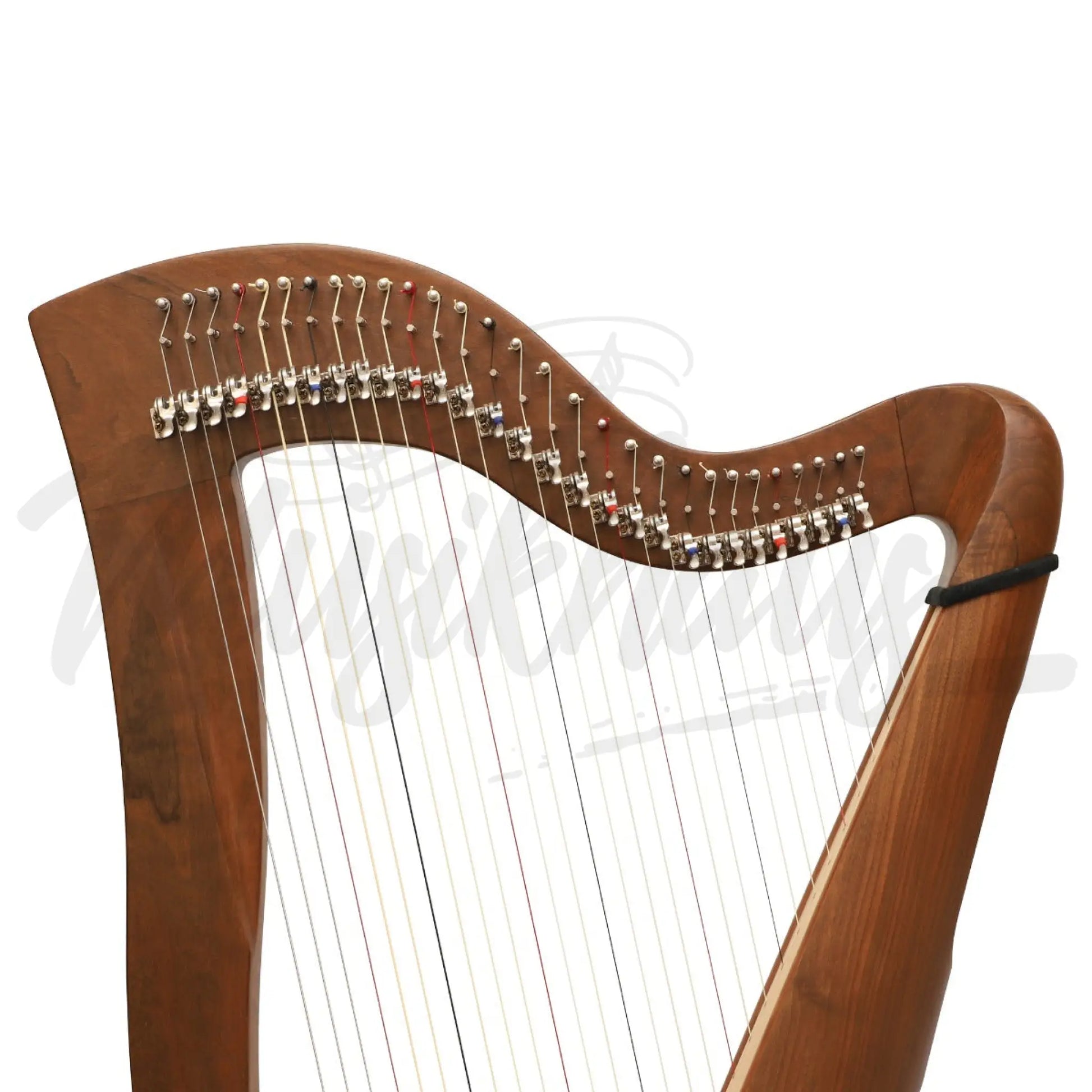 Mchugh Harp 29 String Round Back Walnut