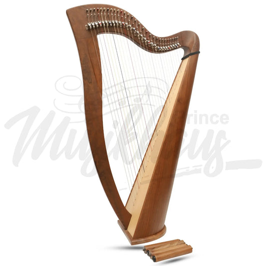 Mchugh Harp 29 String Round Back Walnut