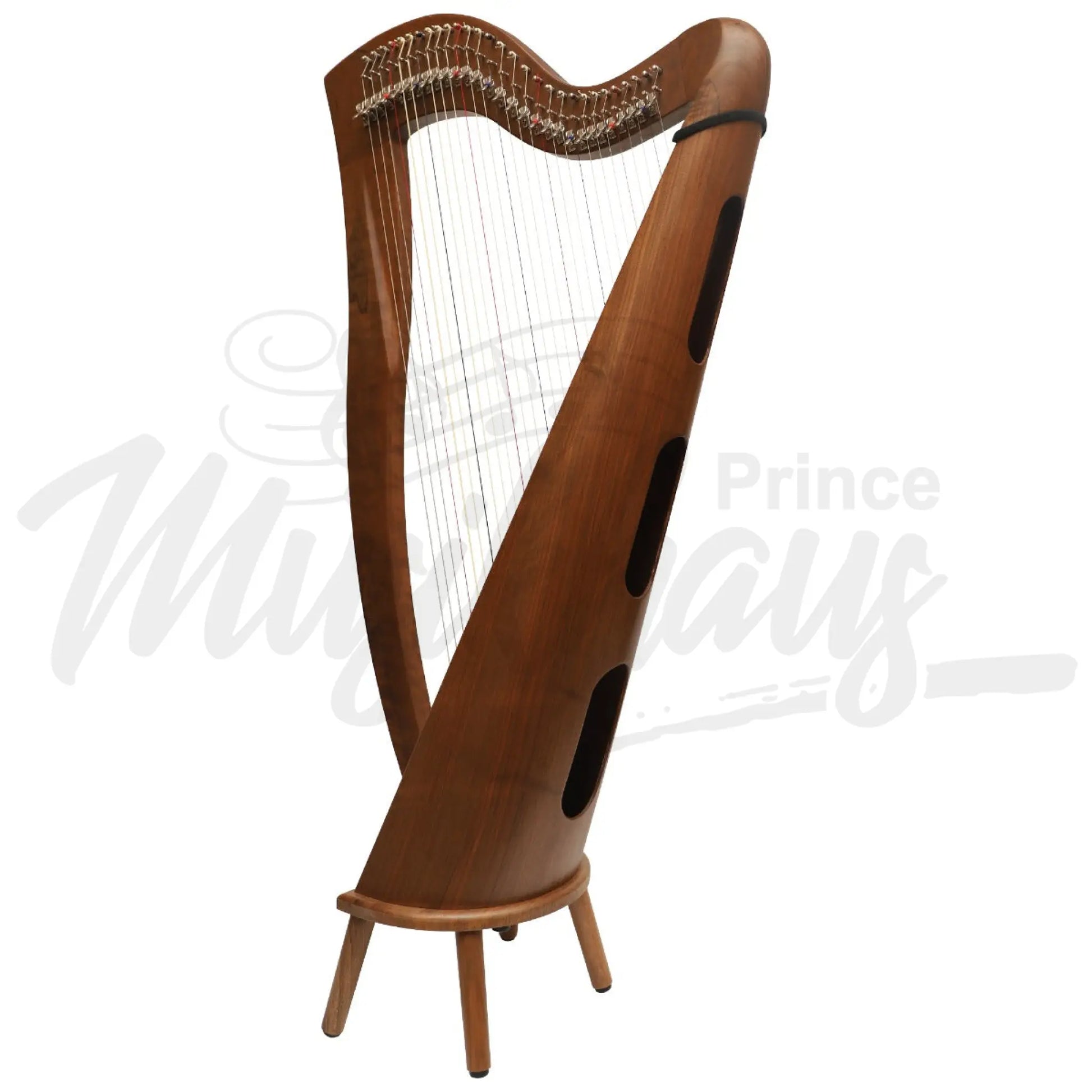 Mchugh Harp 29 String Round Back Walnut