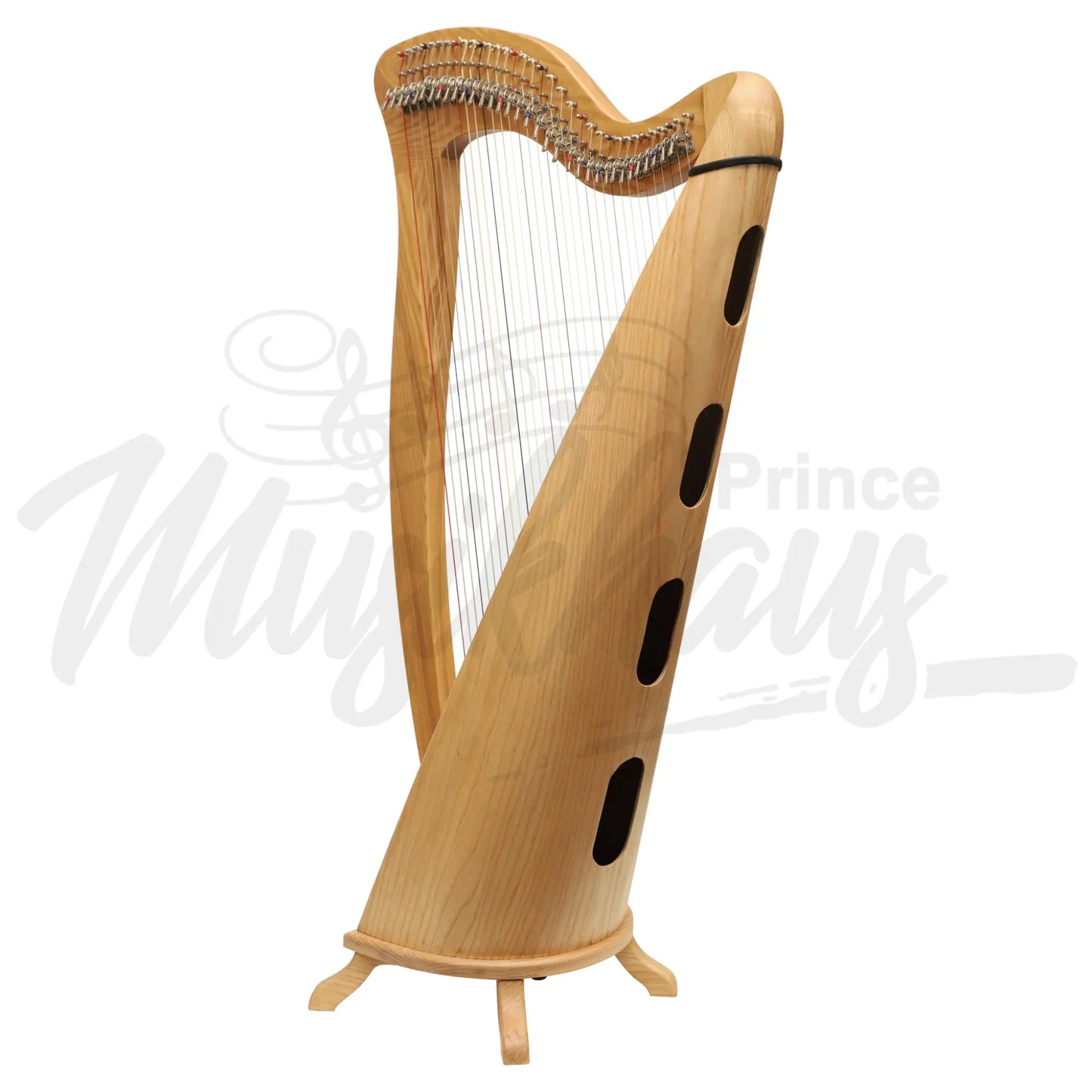 Mchugh Harp 34 String Ashwood Round Back