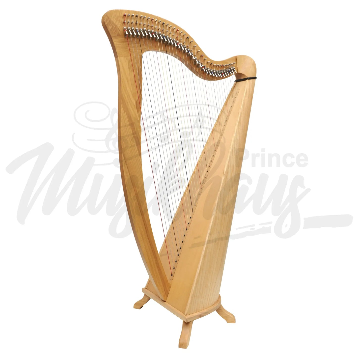 Mchugh Harp 34 String Ashwood Round Back