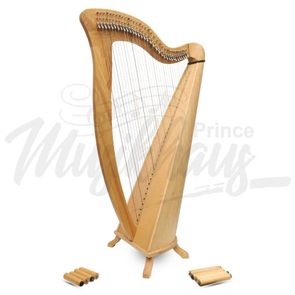 Mchugh Harp 34 String Ashwood Round Back