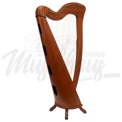 Mchugh Harp 34 String In Mahogany Wood Round Back