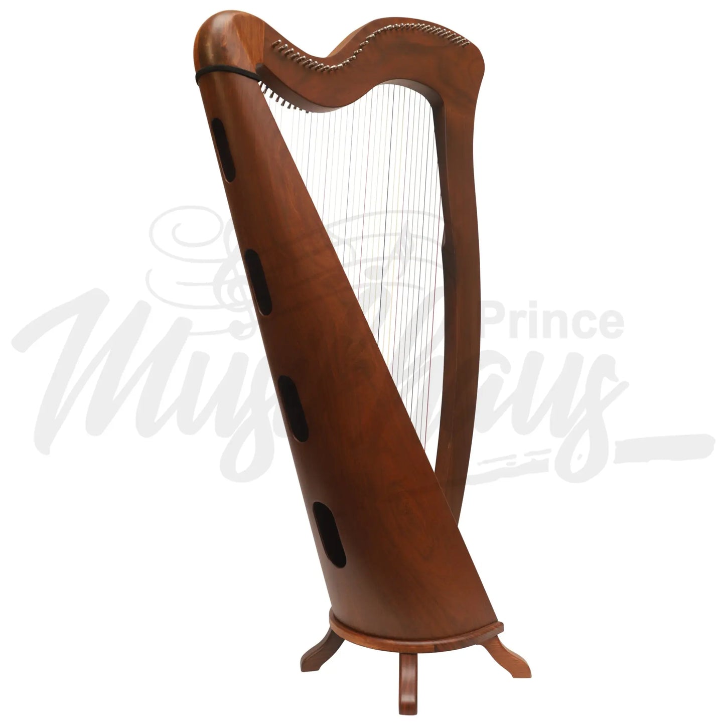 Mchugh Harp 34 String In Rosewood Round Back