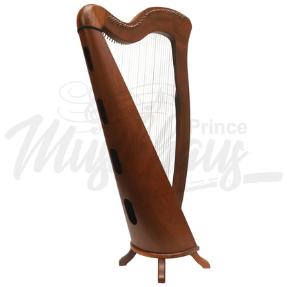 Mchugh Harp 34 String In Rosewood Round Back