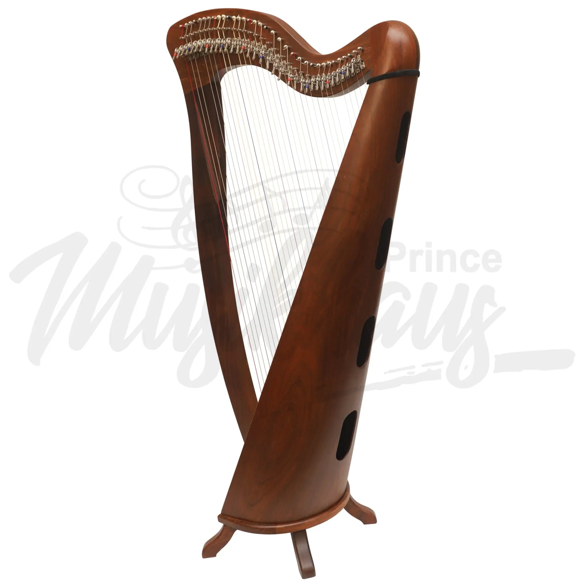 Mchugh Harp 34 String In Rosewood Round Back