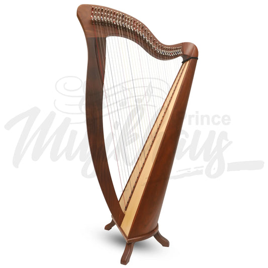 Mchugh Harp 34 String In Rosewood Round Back