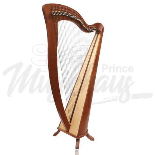 Mchugh Harp 38 String In Mohagany Round Back