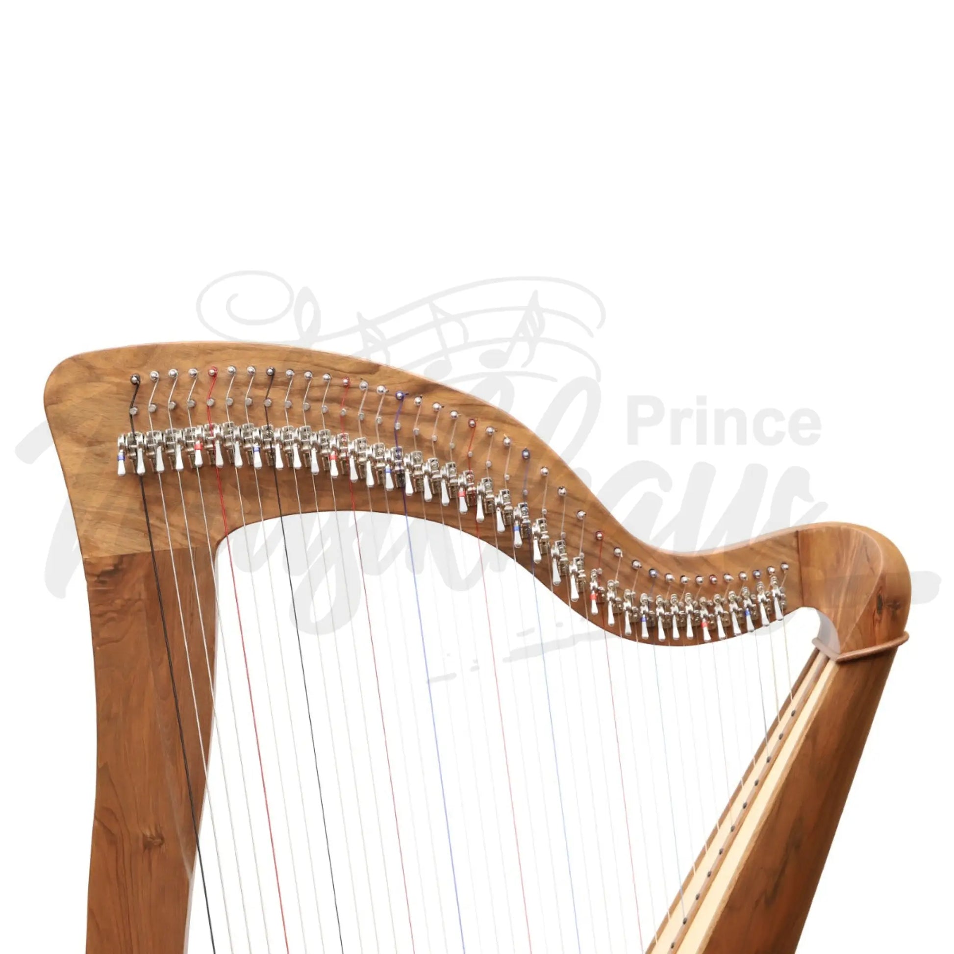 Mchugh Harp 38 String Walnut Round Back