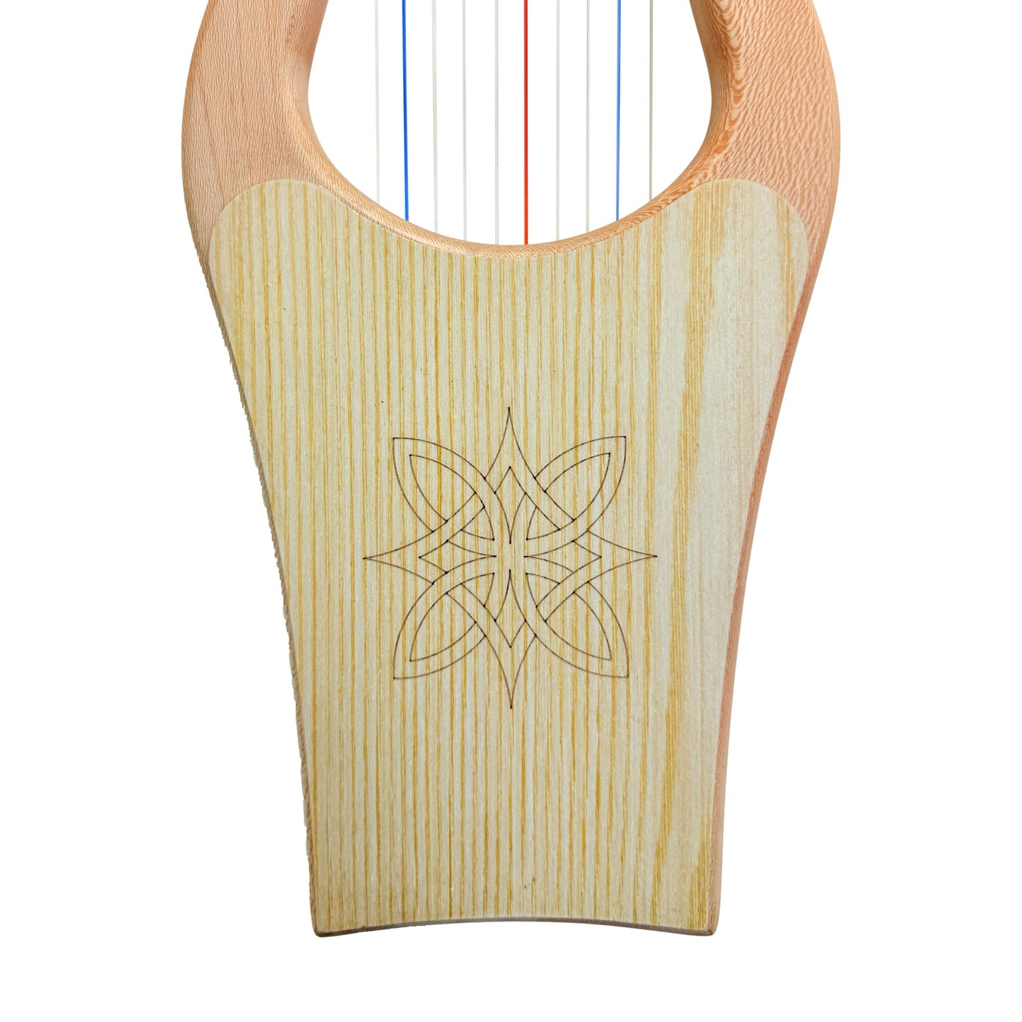 Mini Kinnor Harp, 10 String Lacewood