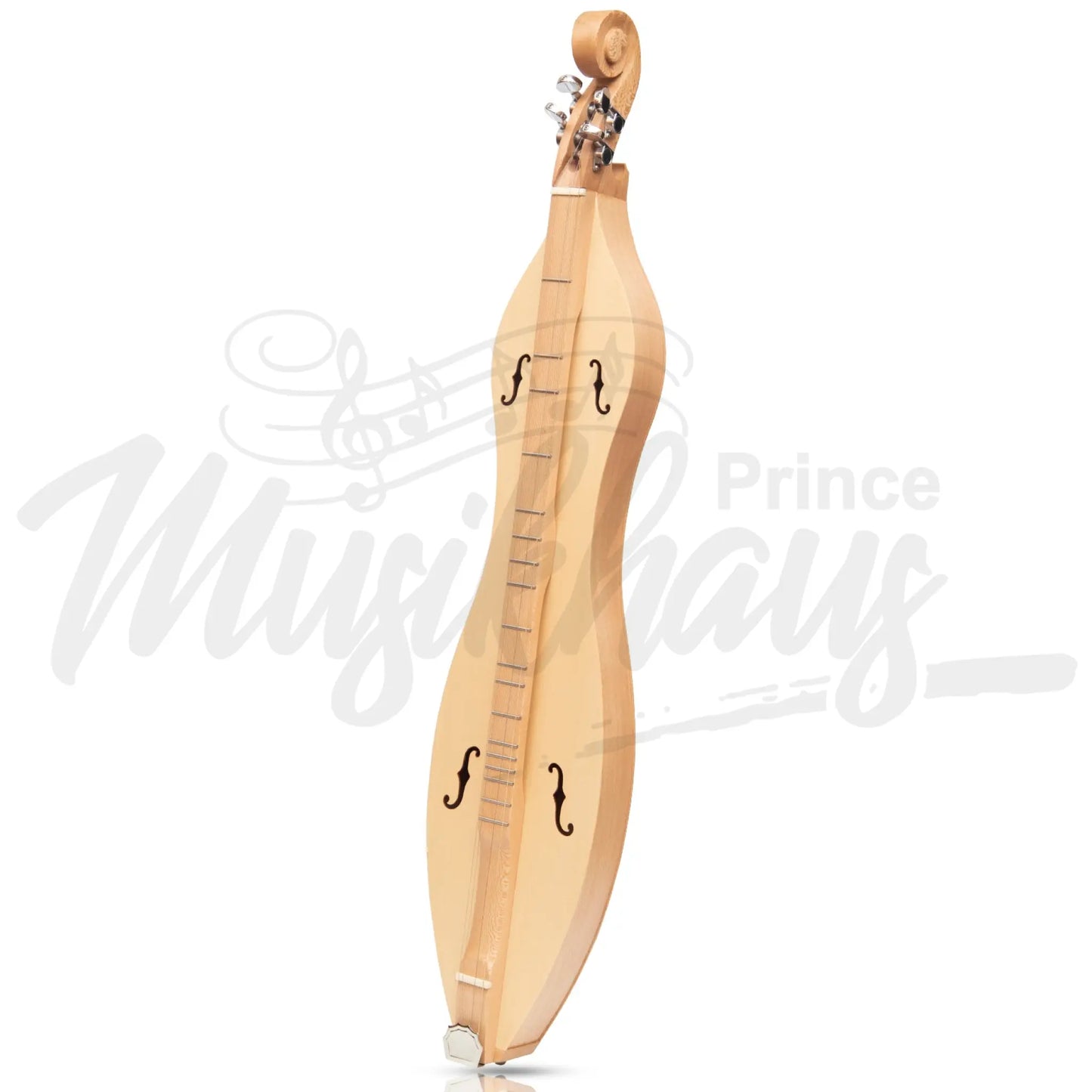 Mountain Dulcimer 4 String F-Hole Lacewood With Nickel Finish Hardware