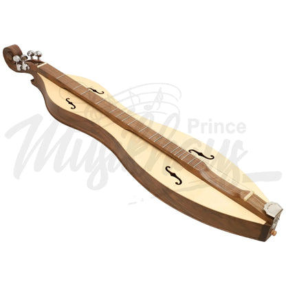 Mountain Dulcimer 4 String F-Hole Walnut With Nickel Finish Hardware