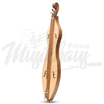 Mountain Dulcimer 4 String F-Hole Walnut With Nickel Finish Hardware