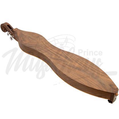 Mountain Dulcimer 4 String F-Hole Walnut With Nickel Finish Hardware