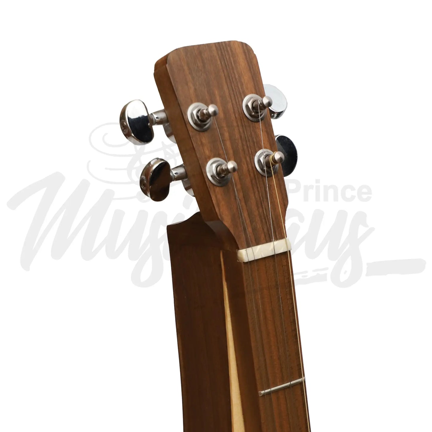 Mountain Dulcimer 4 String Teardrop Turn Scroll F-Hole Walnut