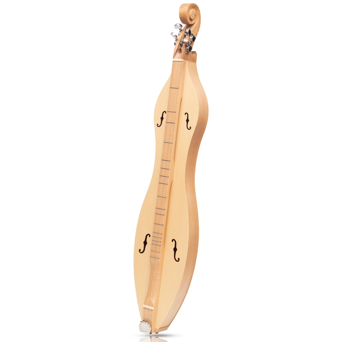 MOUNTAIN DULCIMER 4 STRING F-HOLE LACEWOOD WITH NICKEL FINISH HARDWARE