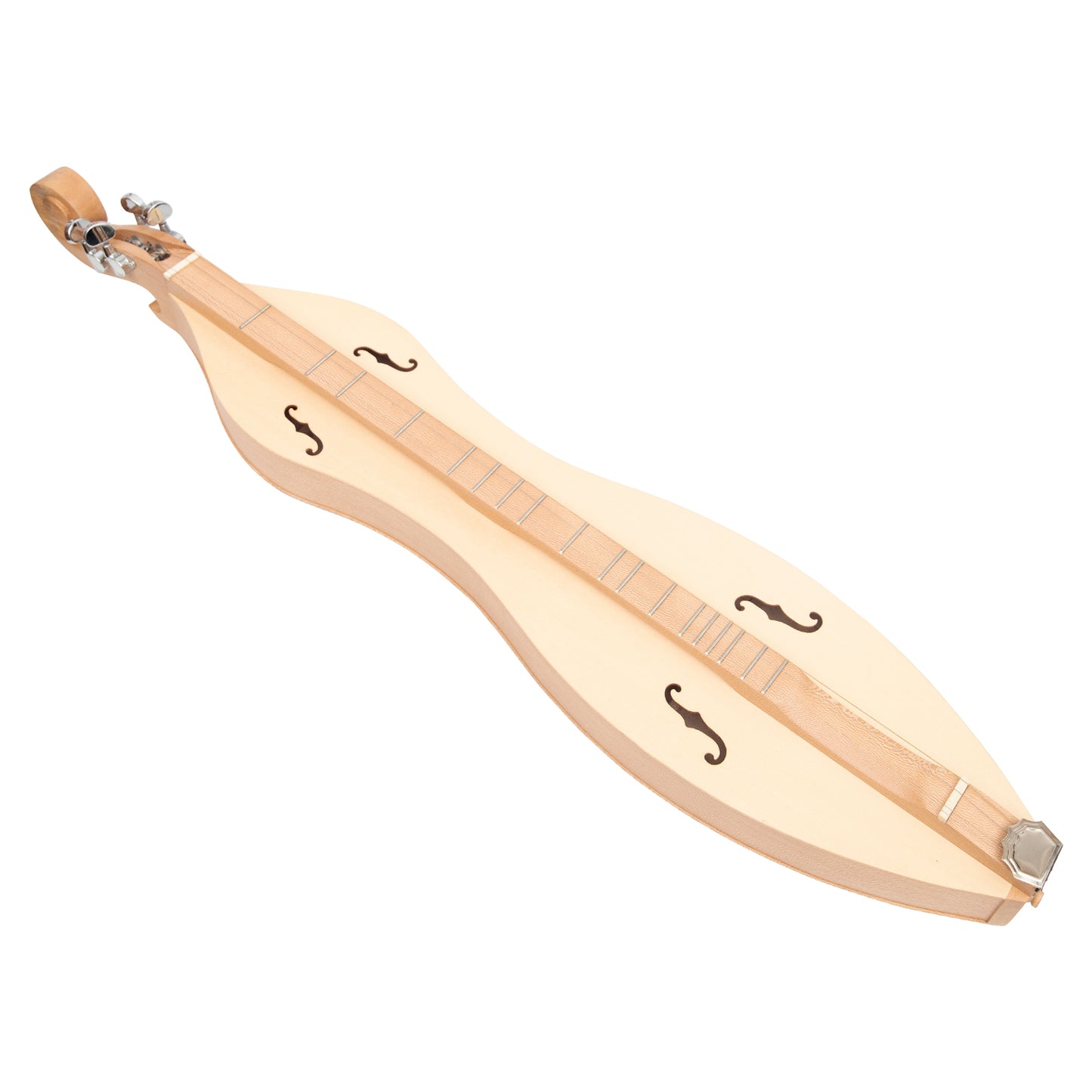 MOUNTAIN DULCIMER 4 STRING F-HOLE LACEWOOD WITH NICKEL FINISH HARDWARE