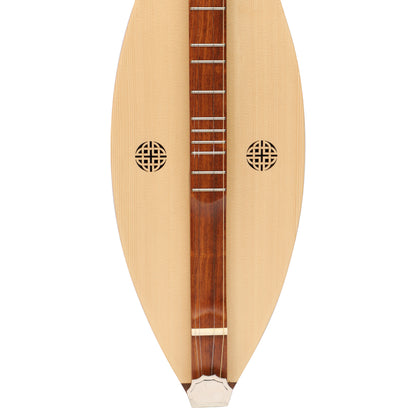 MUZIKKON MOUNTAIN DULCIMER, 4 STRINGS KNOTWORK SCROLL R/W SILVER GEAR