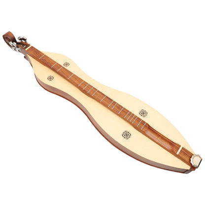 MUZIKKON MOUNTAIN DULCIMER, 4 STRINGS KNOTWORK SCROLL R/W SILVER GEAR