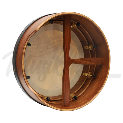 Muzikkon 14”X5’’ (35.5X12.5 Cm) Premium Celtic Irish Bodhran With Easy Tune System Deep Rim