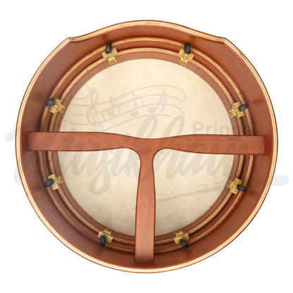 Muzikkon 14”X5’’ (35.5X12.5 Cm) Premium Celtic Irish Bodhran With Easy Tune System Deep Rim