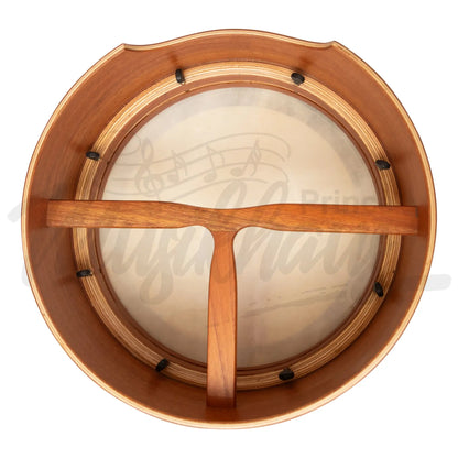 Muzikkon 14”X6’’ Premium Celtic Irish Bodhran With Easy Tune System Deep Rim T-Bar & Taped Finish