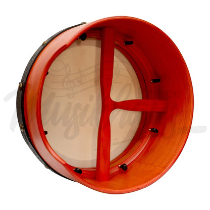 Muzikkon 14”X6’’ Premium Celtic Irish Bodhran With Easy Tune System Deep Rim T-Bar & Taped Finish