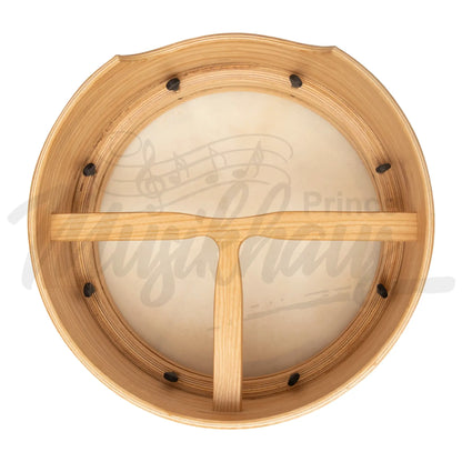 Muzikkon 14”X6’’ Premium Celtic Irish Bodhran With Easy Tune System Deep Rim T-Bar & Taped Finish