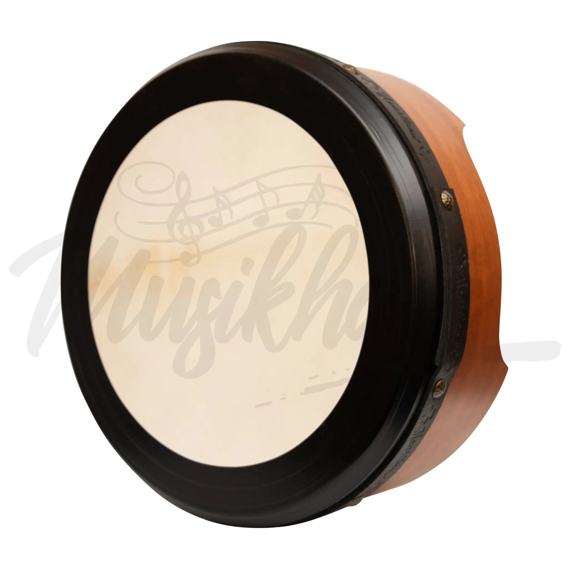 Muzikkon 14”X6’’ Premium Celtic Irish Bodhran With Easy Tune System Deep Rim T-Bar & Taped