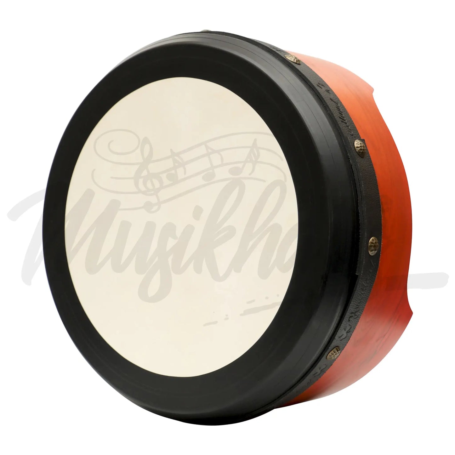 Muzikkon 14”X6’’ Premium Celtic Irish Bodhran With Easy Tune System Deep Rim T-Bar & Taped