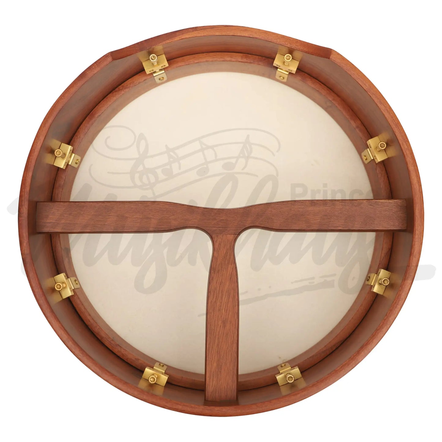 Muzikkon 14’’X4’’ Heartland Tunable Irish Bodhran With T-Bar & Taped Finish Deep Tune