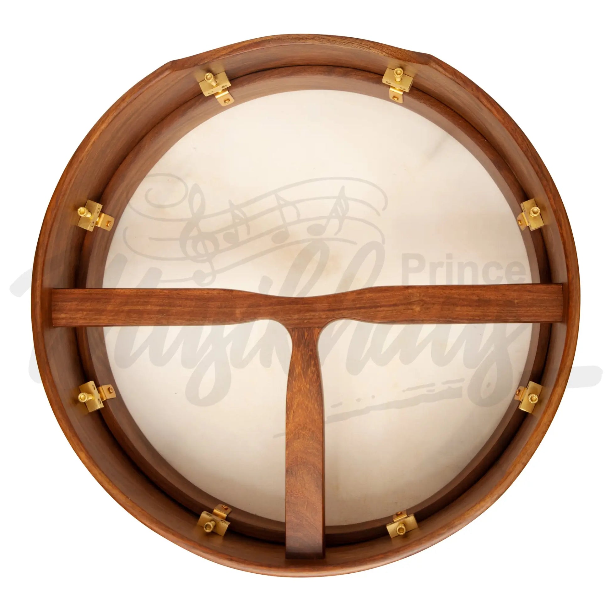 Muzikkon 14’’X4’’ Heartland Tunable Irish Bodhran With T-Bar & Taped Finish Deep Tune