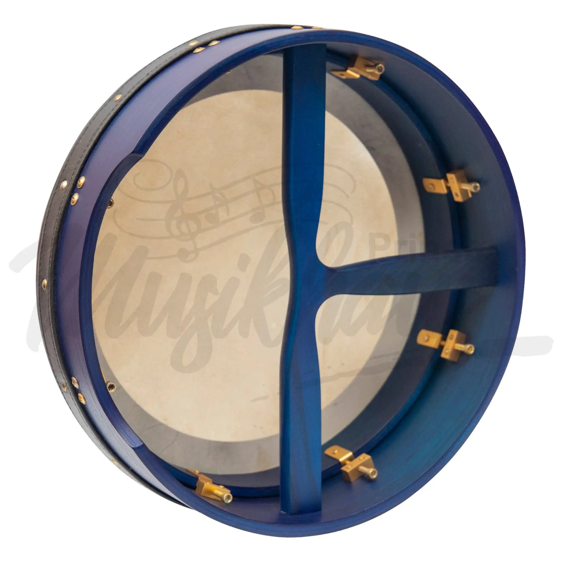 Muzikkon 14’’X4’’ Heartland Tunable Irish Bodhran With T-Bar & Taped Finish Deep Tune