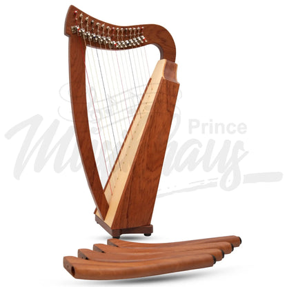 Muzikkon 15 String Trinity Ceilidh Harp Mahogany