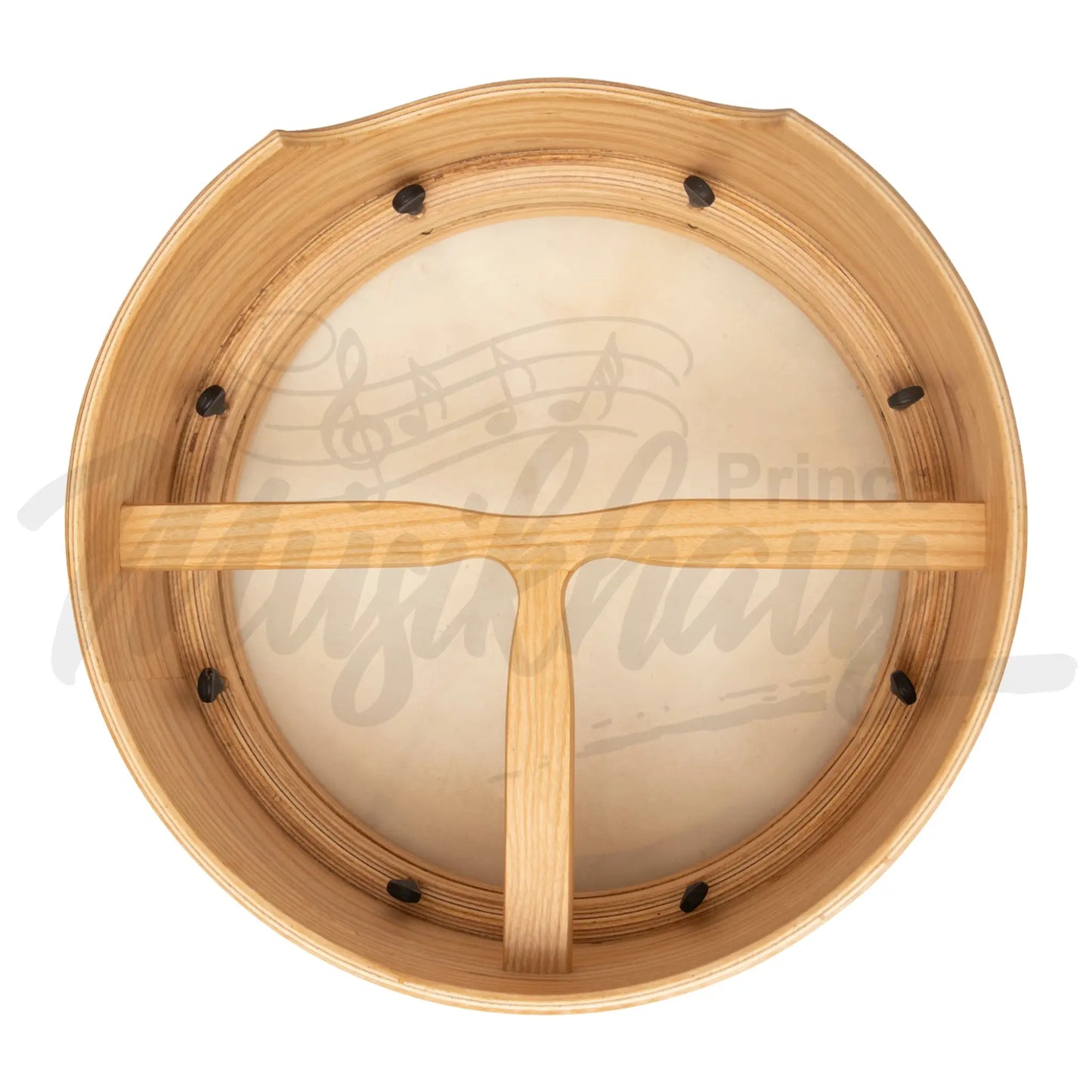 Muzikkon 15”X6’’ Premium Celtic Irish Bodhran With Easy Tune System Deep Rim T-Bar & Taped Finish