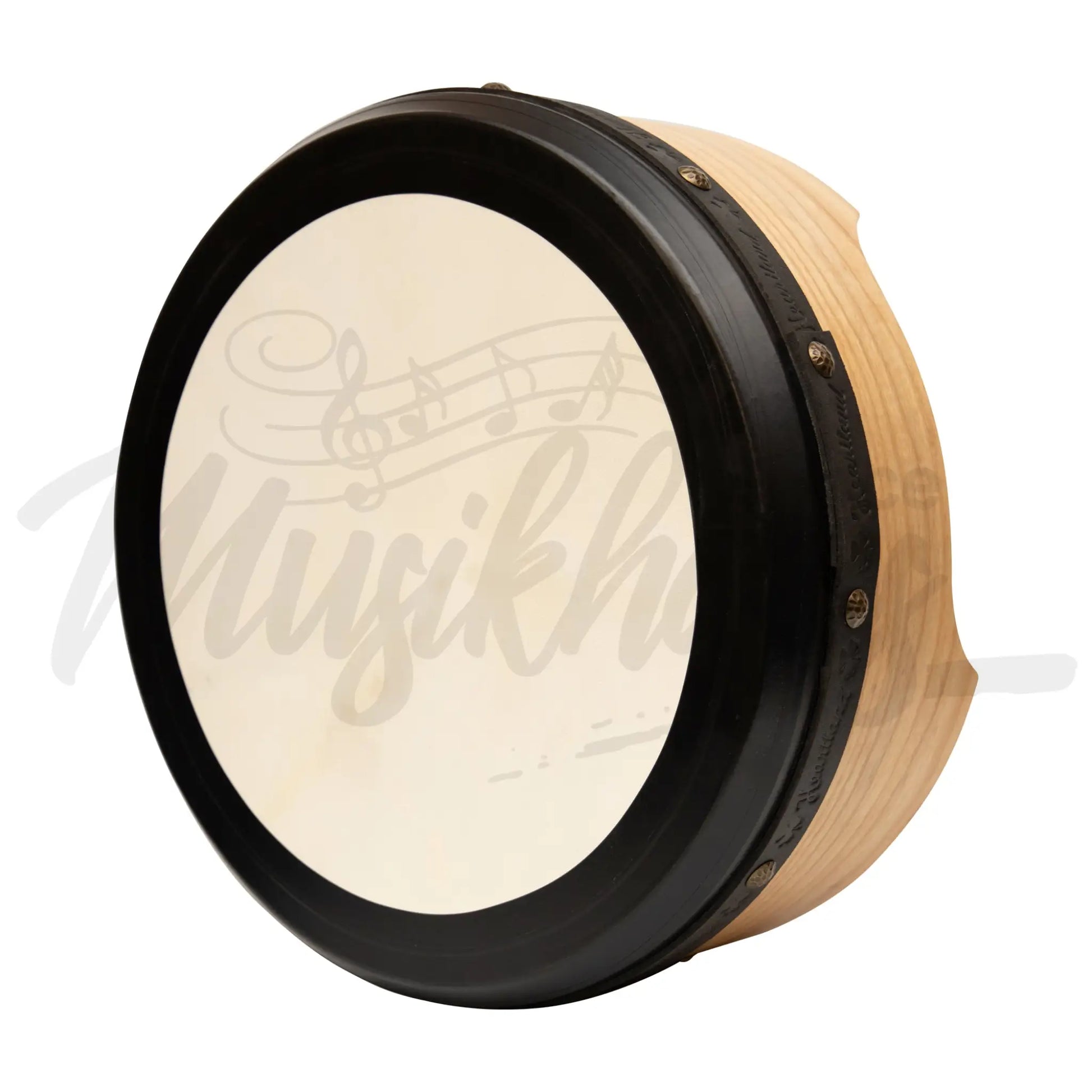 Muzikkon 15”X6’’ Premium Celtic Irish Bodhran With Easy Tune System Deep Rim T-Bar & Taped