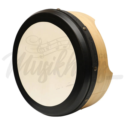 Muzikkon 15”X6’’ Premium Celtic Irish Bodhran With Easy Tune System Deep Rim T-Bar & Taped