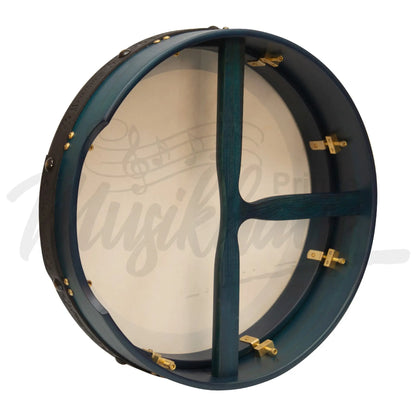 Muzikkon 16’’X4’’ Heartland Tunable Irish Bodhran With T-Bar & Taped Finish Deep Tune