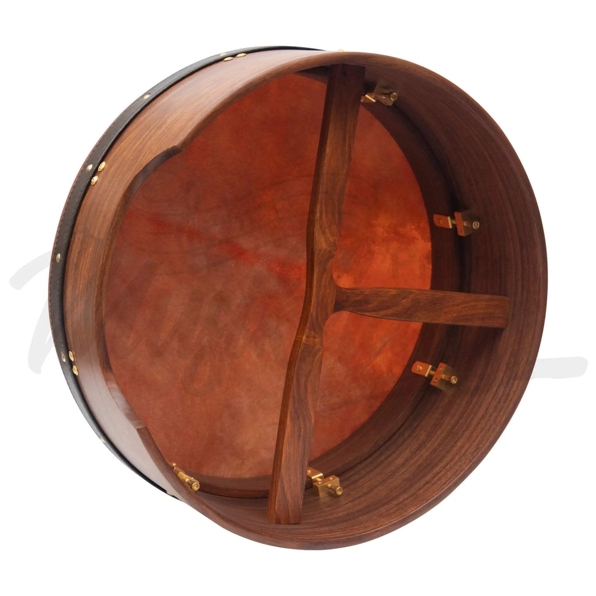 Muzikkon 16’’X6’’ Heartland Tunable Deep Rim Bodhran Rosewood T-Bar Goat Skin