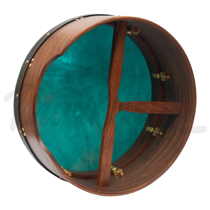 Muzikkon 16’’X6’’ Heartland Tunable Deep Rim Bodhran Rosewood T-Bar Goat Skin