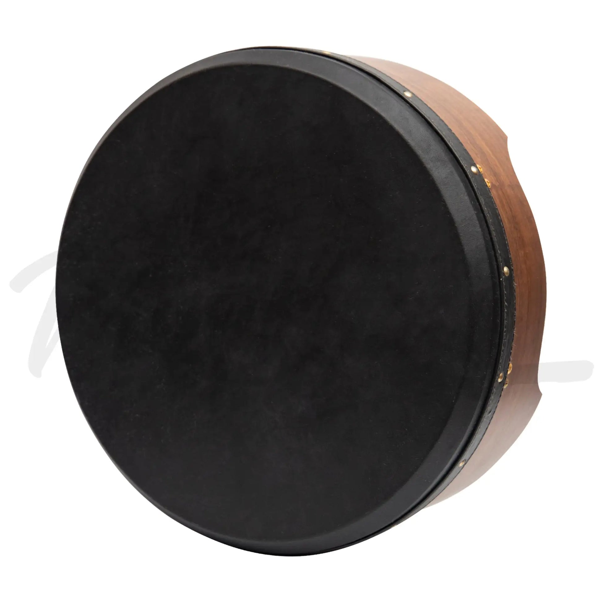 Muzikkon 16’’X6’’ Heartland Tunable Deep Rim Bodhran Rosewood T-Bar Goat Skin Black