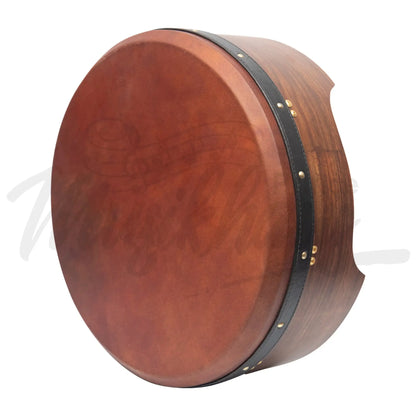 Muzikkon 16’’X6’’ Heartland Tunable Deep Rim Bodhran Rosewood T-Bar Goat Skin Brown