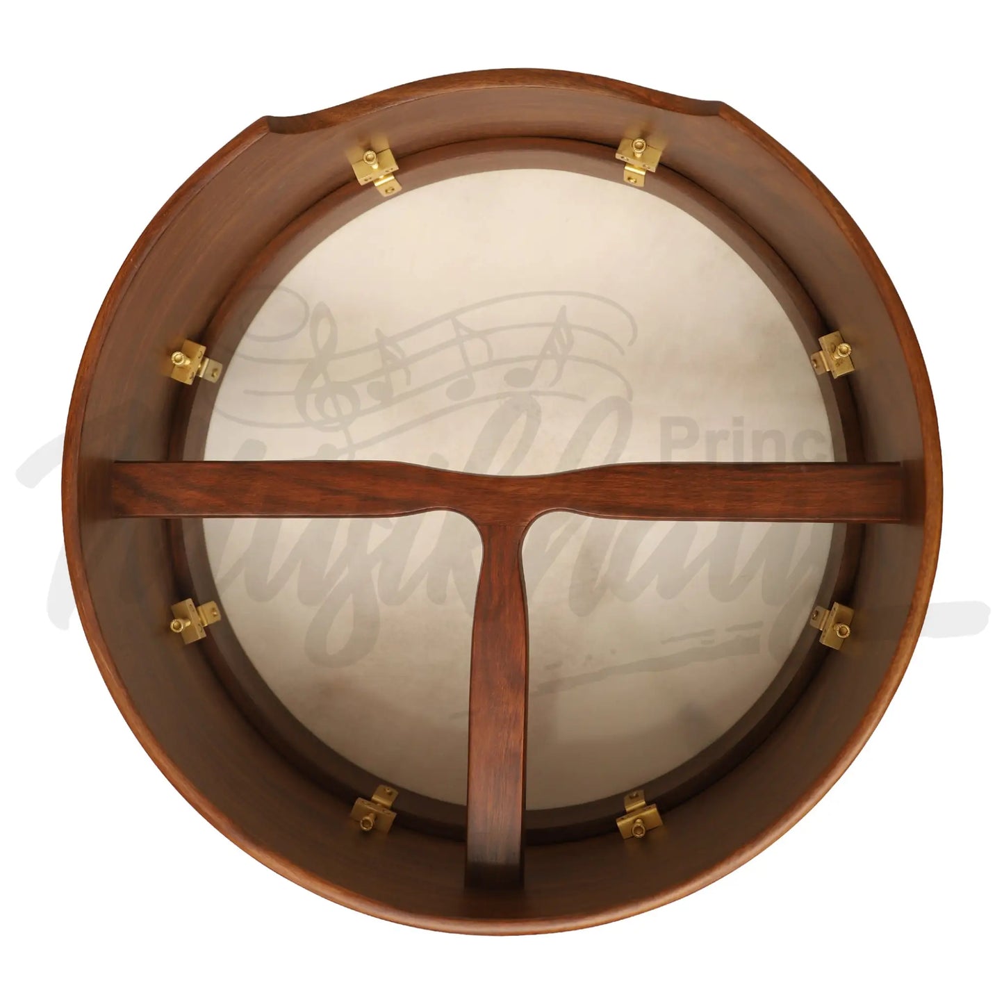 Muzikkon 16’’X6’’ Heartland Tunable Irish Bodhran Drum Deep Rim With T-Bar & Taped Finish