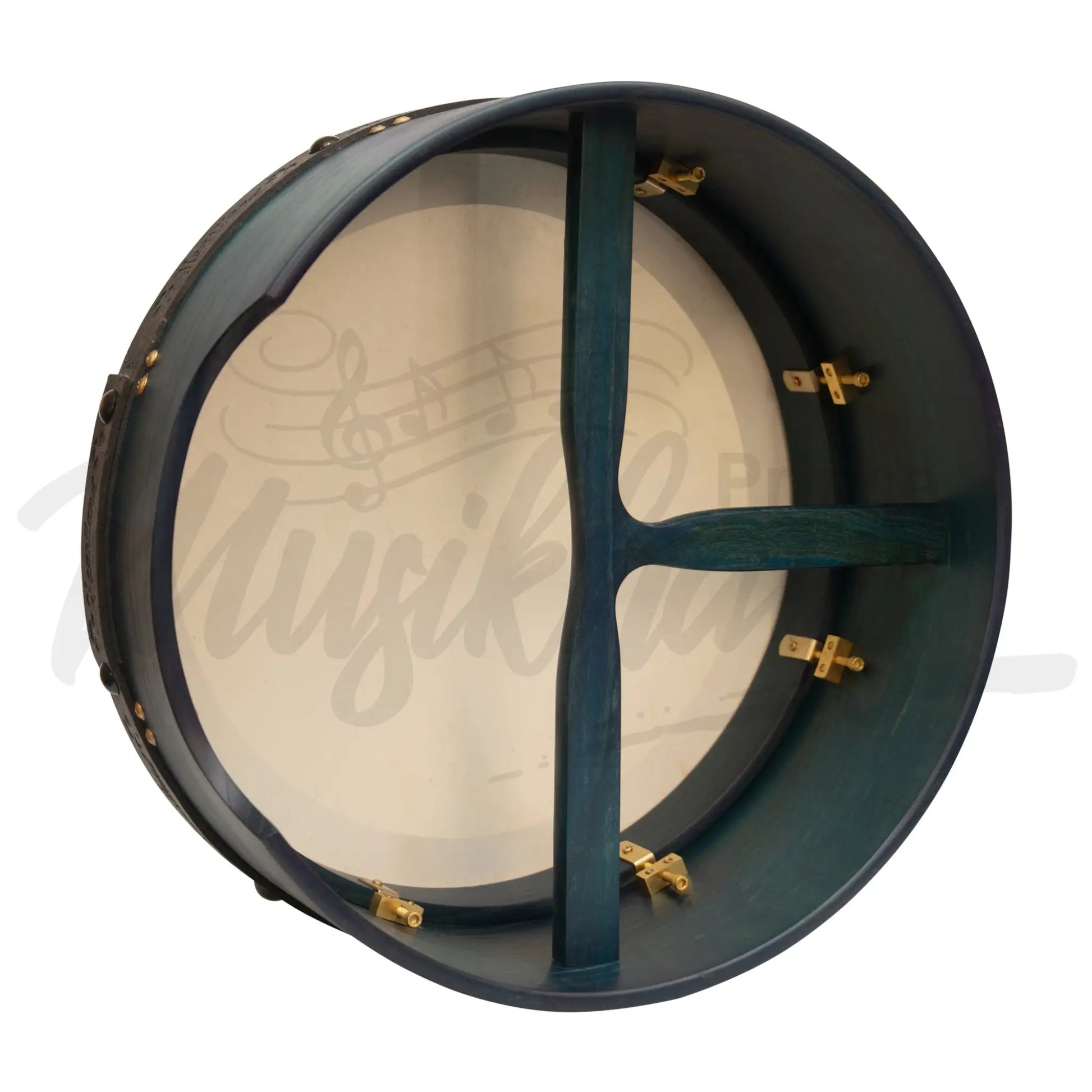 Muzikkon 16’’X6’’ Heartland Tunable Irish Bodhran Drum Deep Rim With T-Bar & Taped Finish